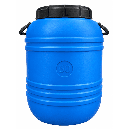 BECZKA 50L - MOCNA PLASTIKOWA Z ZAKRĘCANĄ POKRYWKĄ